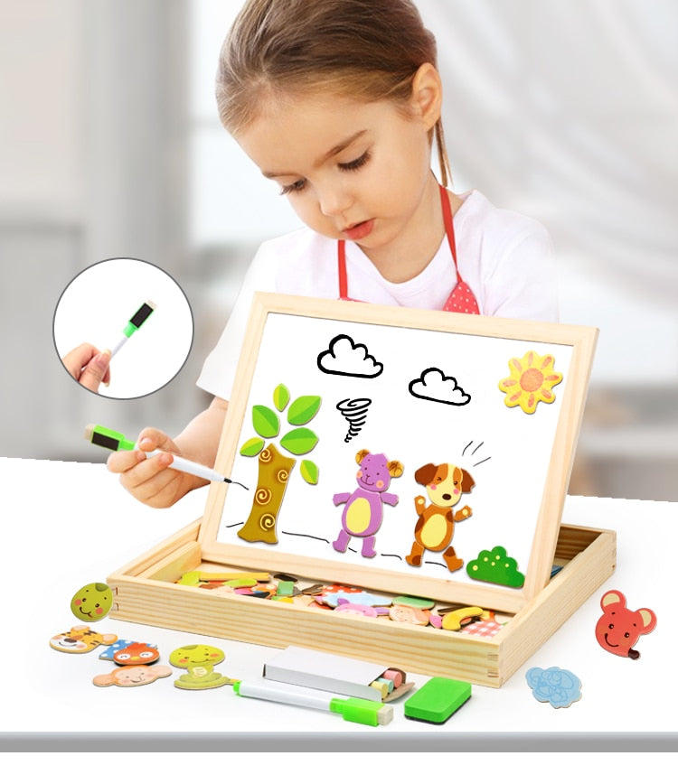 Wooden Magnetic Puzzle Toys