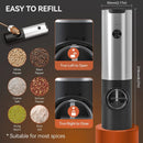 Electric Salt & Pepper Grinder Set