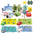 Automatic Track Puzzle Car